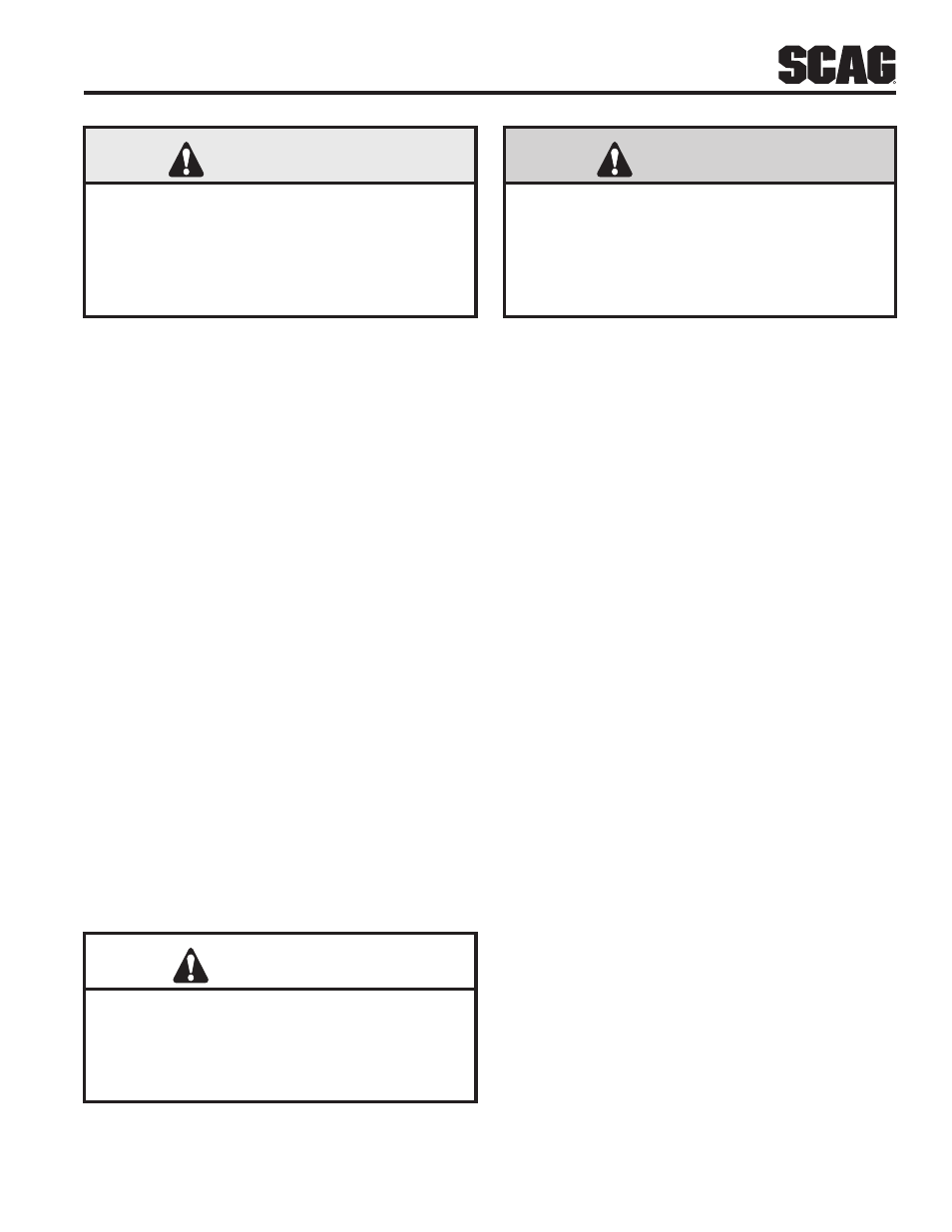 5 maintenance considerations & storage, Warning, Caution | Danger | Scag Power Equipment SW32-15KAI User Manual | Page 9 / 76