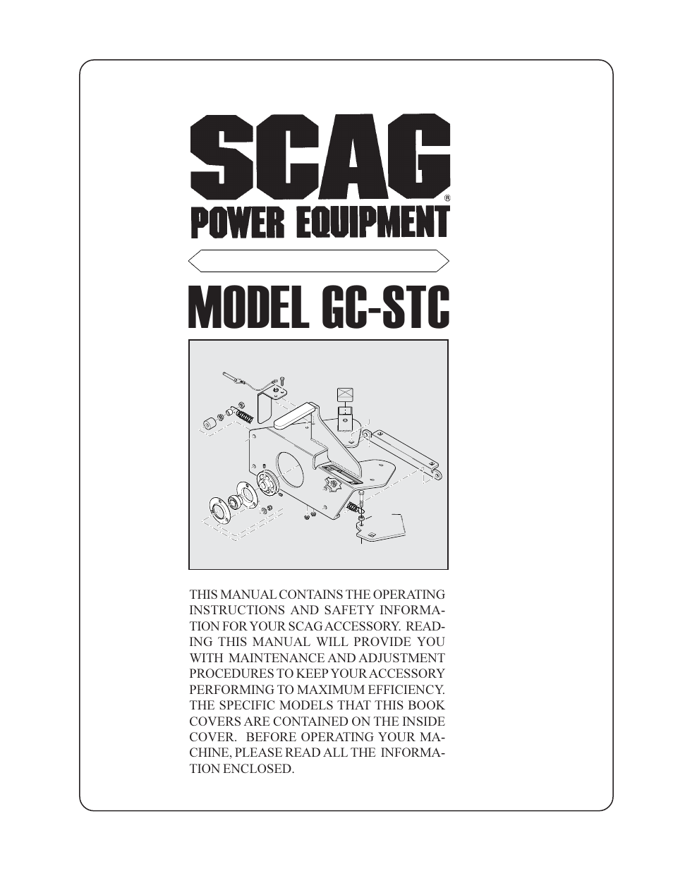Scag Power Equipment GC-STC User Manual | 19 pages