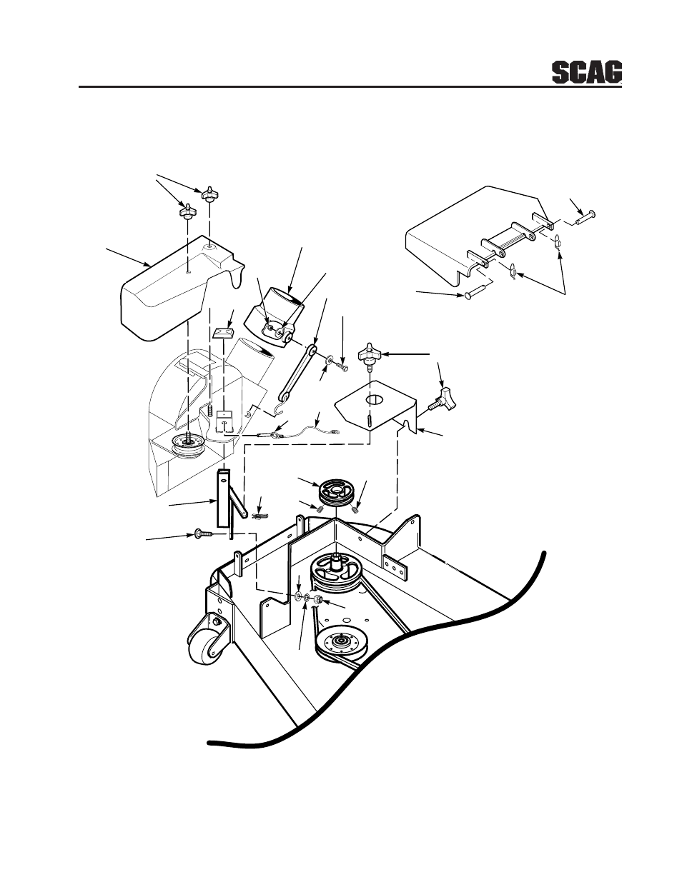 9gc-stc blower mounting components | Scag Power Equipment GC-STC User Manual | Page 11 / 19