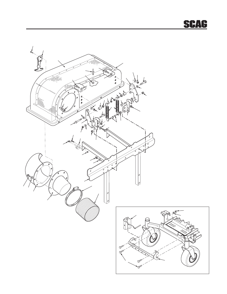 11 gc-stc bucket support components (upper) | Scag Power Equipment GC-STC User Manual | Page 13 / 19