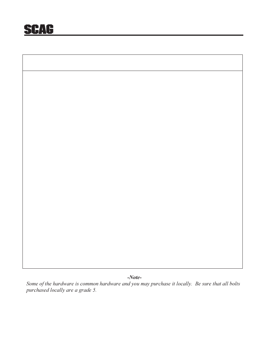 12 gc-stc bucket support components (upper) | Scag Power Equipment GC-STC User Manual | Page 14 / 19