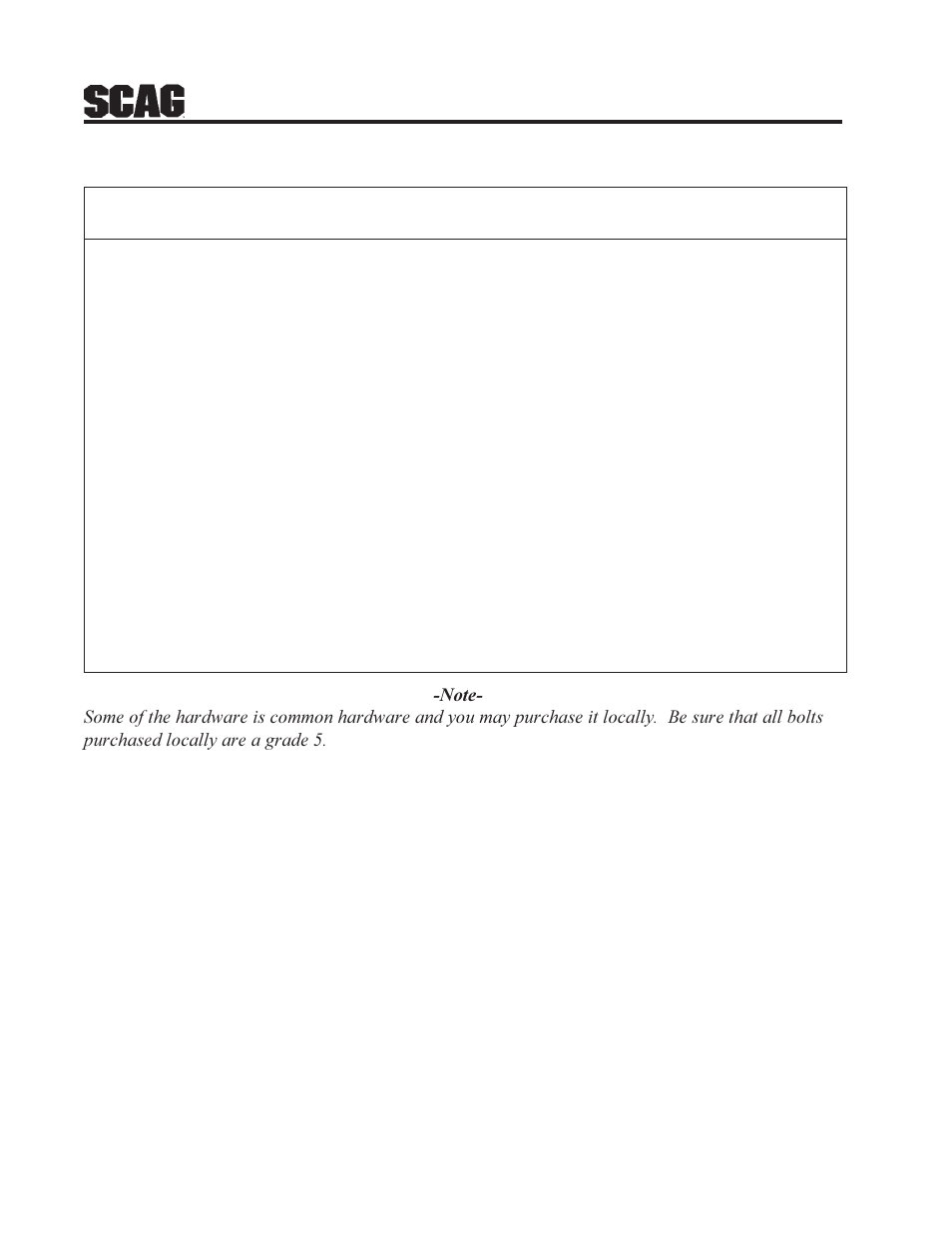 14 gc-stc bucket support components (lower) | Scag Power Equipment GC-STC User Manual | Page 16 / 19