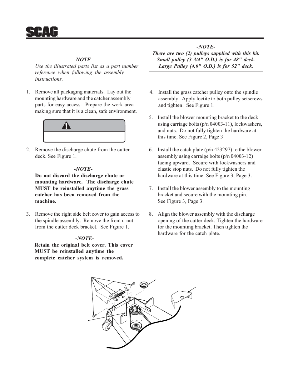 Warning, Figure 1 | Scag Power Equipment GC-STC User Manual | Page 4 / 19