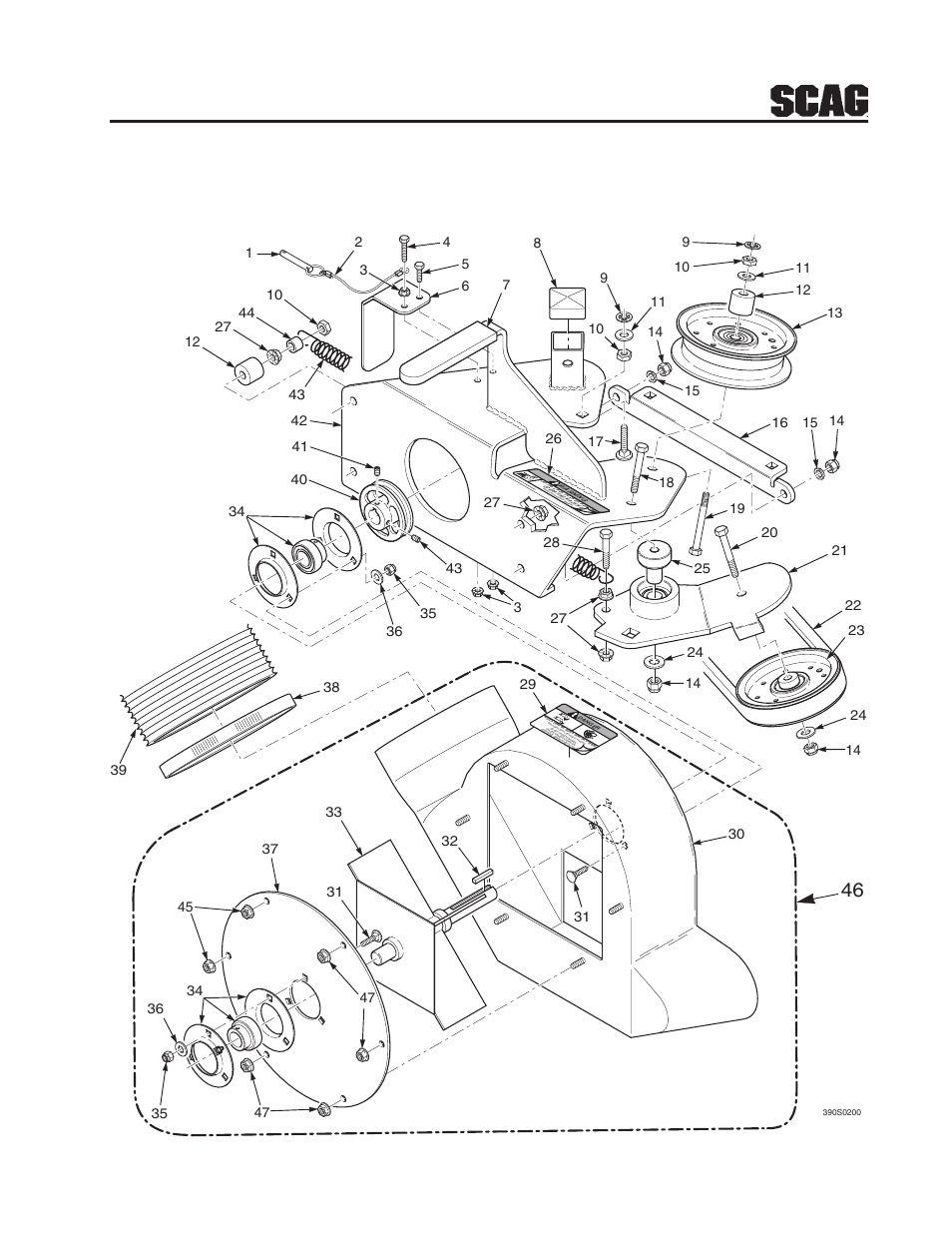 7gc-stc blower housing assembly | Scag Power Equipment GC-STC User Manual | Page 9 / 19