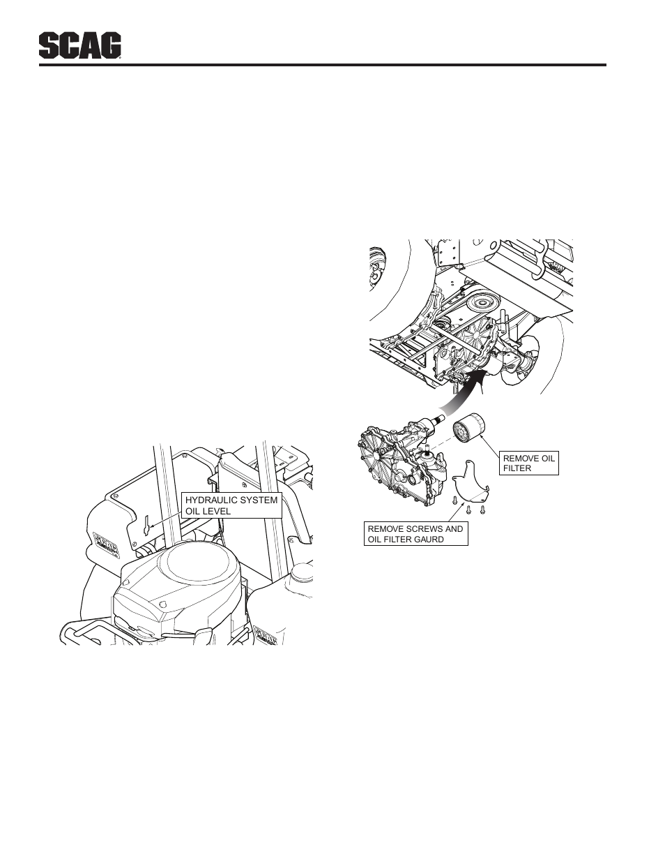 2 hydraulic system | Scag Power Equipment FREEDOM Z SFZ48-26BS User Manual | Page 32 / 69