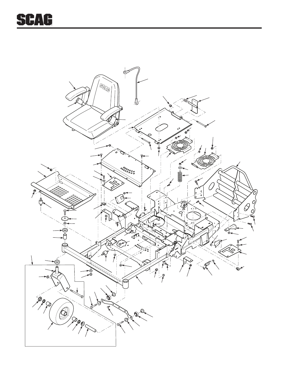 Sheet metal components | Scag Power Equipment FREEDOM Z SFZ48-26BS User Manual | Page 50 / 69