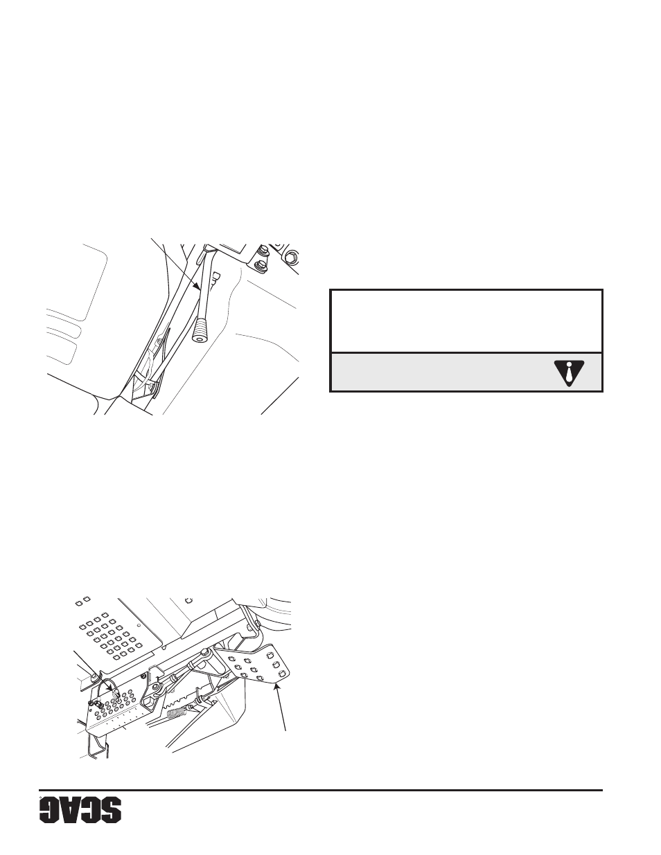 Ad vertencia, Sección 4 | Scag Power Equipment WILDCAT STWC48V-25CV User Manual | Page 100 / 122