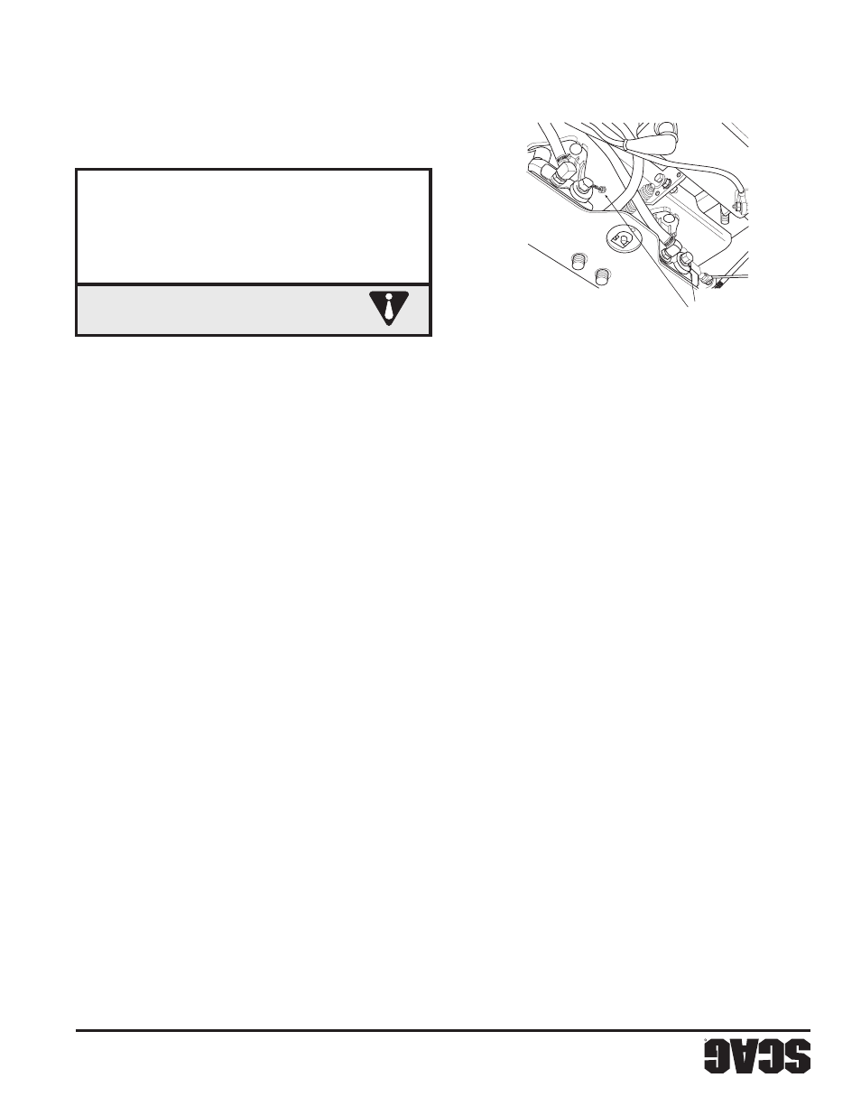 Ad vertencia, Sección 4 | Scag Power Equipment WILDCAT STWC48V-25CV User Manual | Page 105 / 122