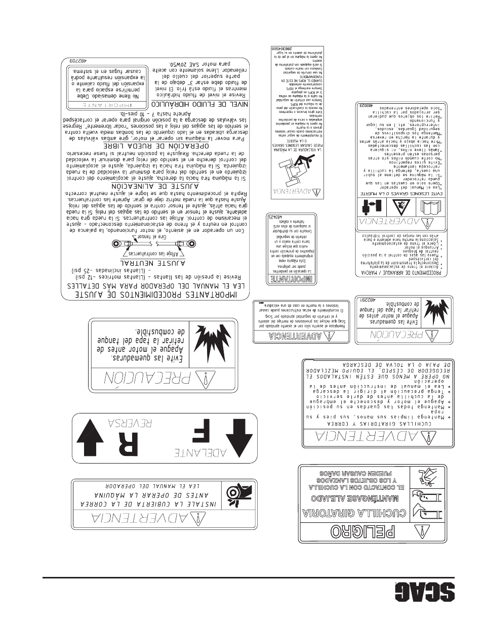 Sección 2 | Scag Power Equipment WILDCAT STWC48V-25CV User Manual | Page 109 / 122