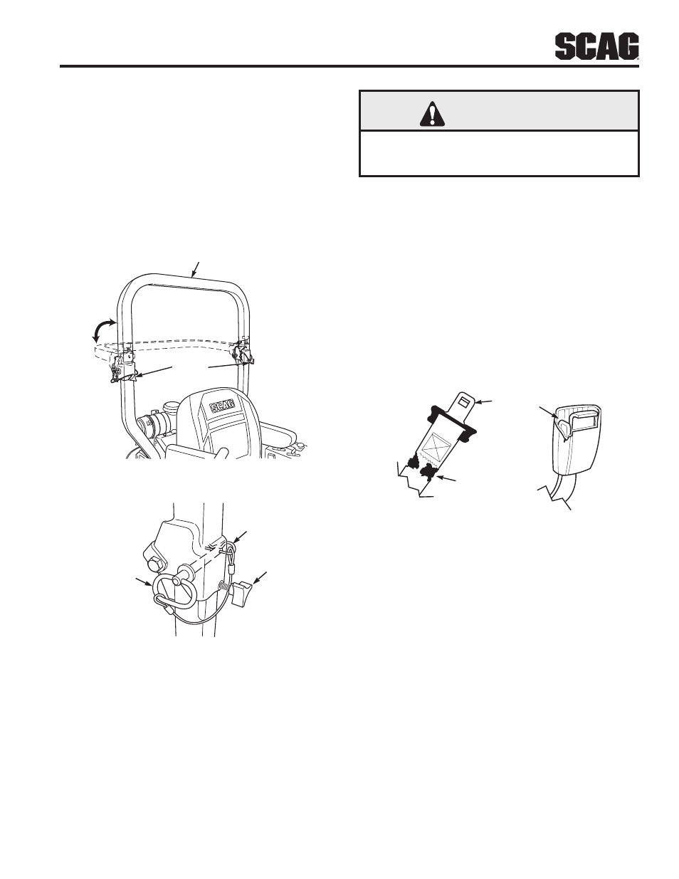 Warning | Scag Power Equipment WILDCAT STWC48V-25CV User Manual | Page 11 / 122