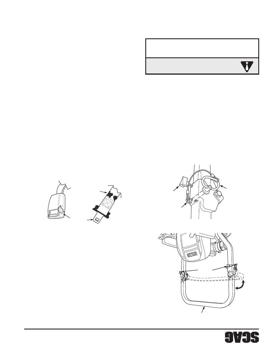 Ad ve rte ncia, Sección 2 | Scag Power Equipment WILDCAT STWC48V-25CV User Manual | Page 111 / 122