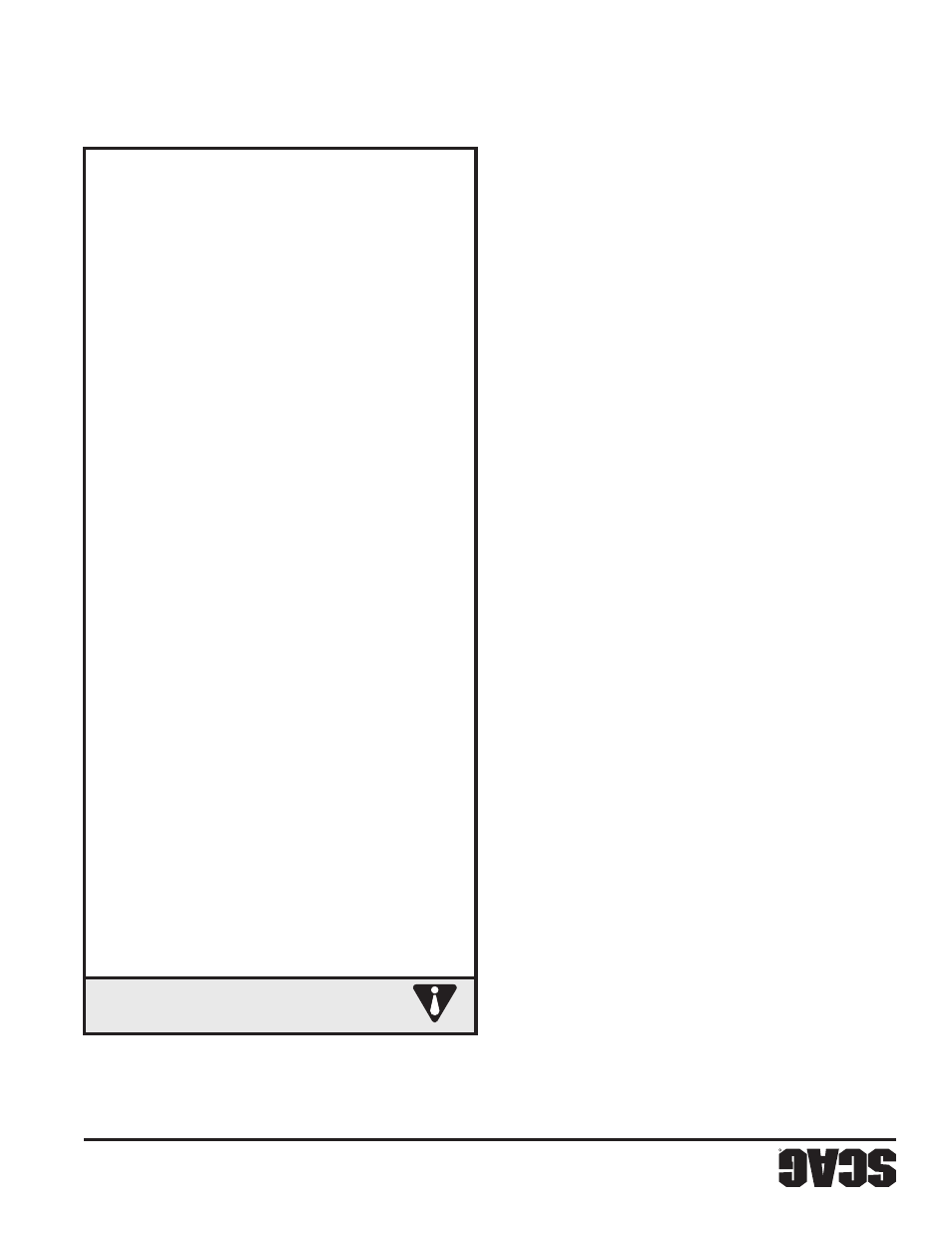 Ad ve rte ncia, Sección 2 | Scag Power Equipment WILDCAT STWC48V-25CV User Manual | Page 113 / 122
