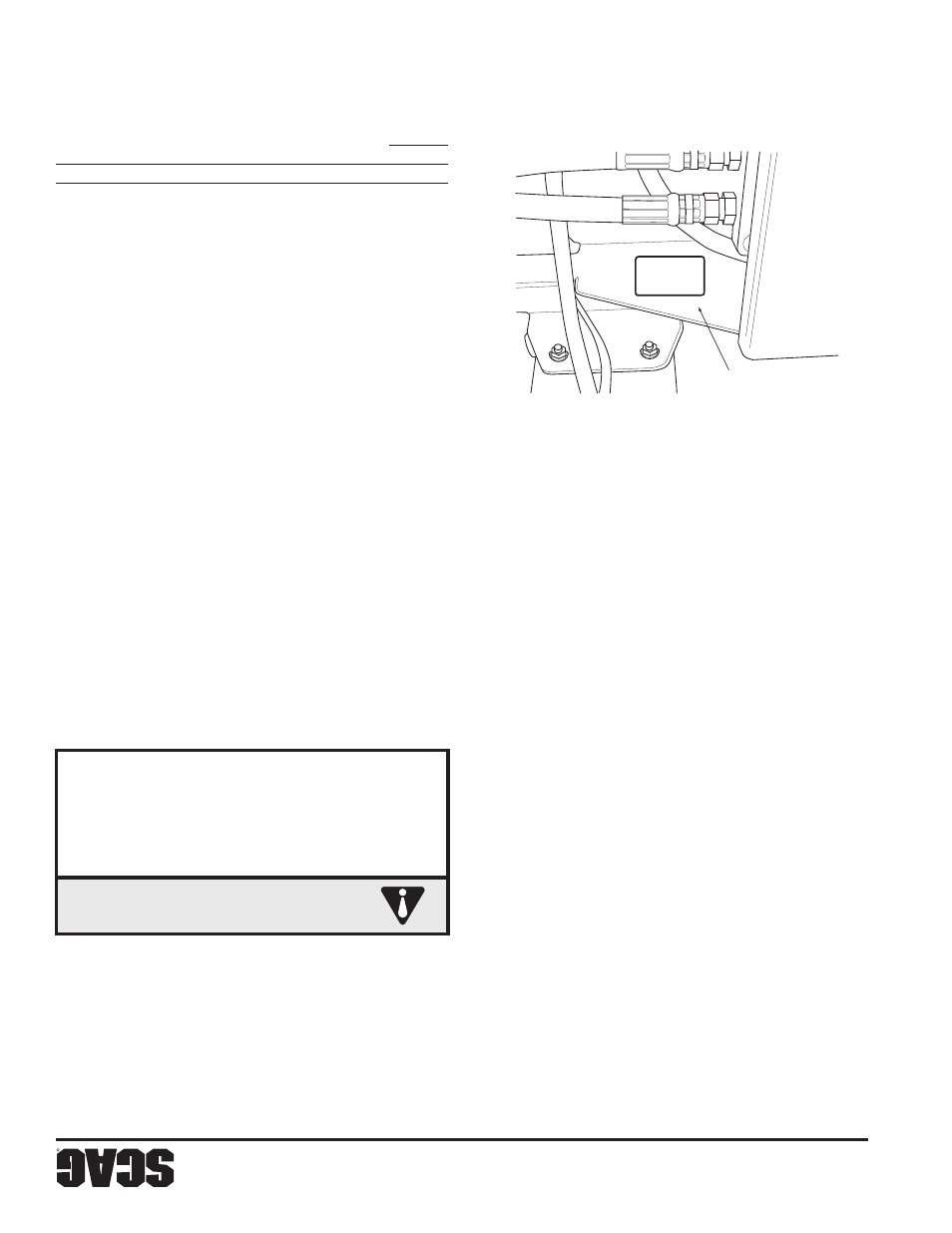 Ad ver te ncia, Sección 1 | Scag Power Equipment WILDCAT STWC48V-25CV User Manual | Page 118 / 122