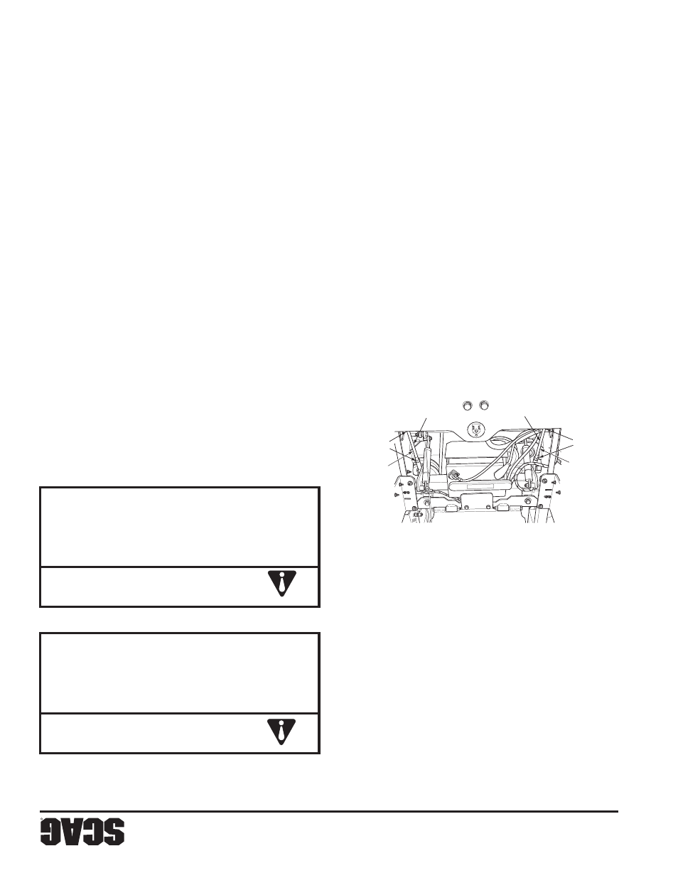 Preca ució n, Sección 6 | Scag Power Equipment WILDCAT STWC48V-25CV User Manual | Page 94 / 122