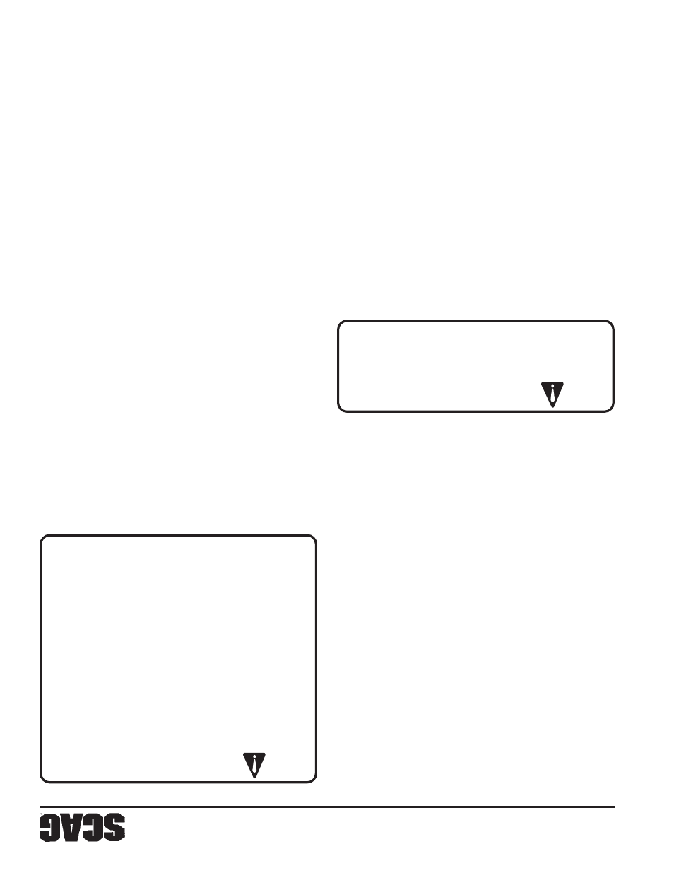 Adver tencia | Scag Power Equipment STC48V26BS User Manual | Page 109 / 117