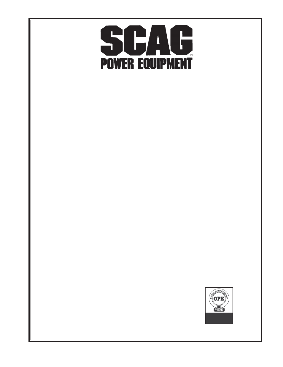 Scag Power Equipment SWZU User Manual | Page 3 / 92