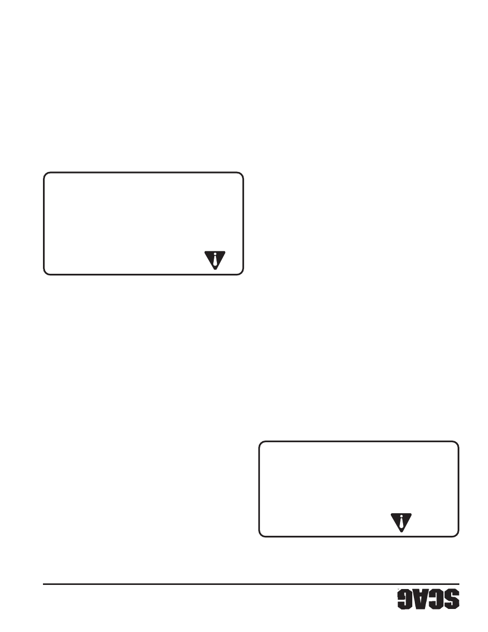 Peligro: adver tencia, Cuchillas girat orias, Consideraciones de operación | Scag Power Equipment SWZU User Manual | Page 83 / 92