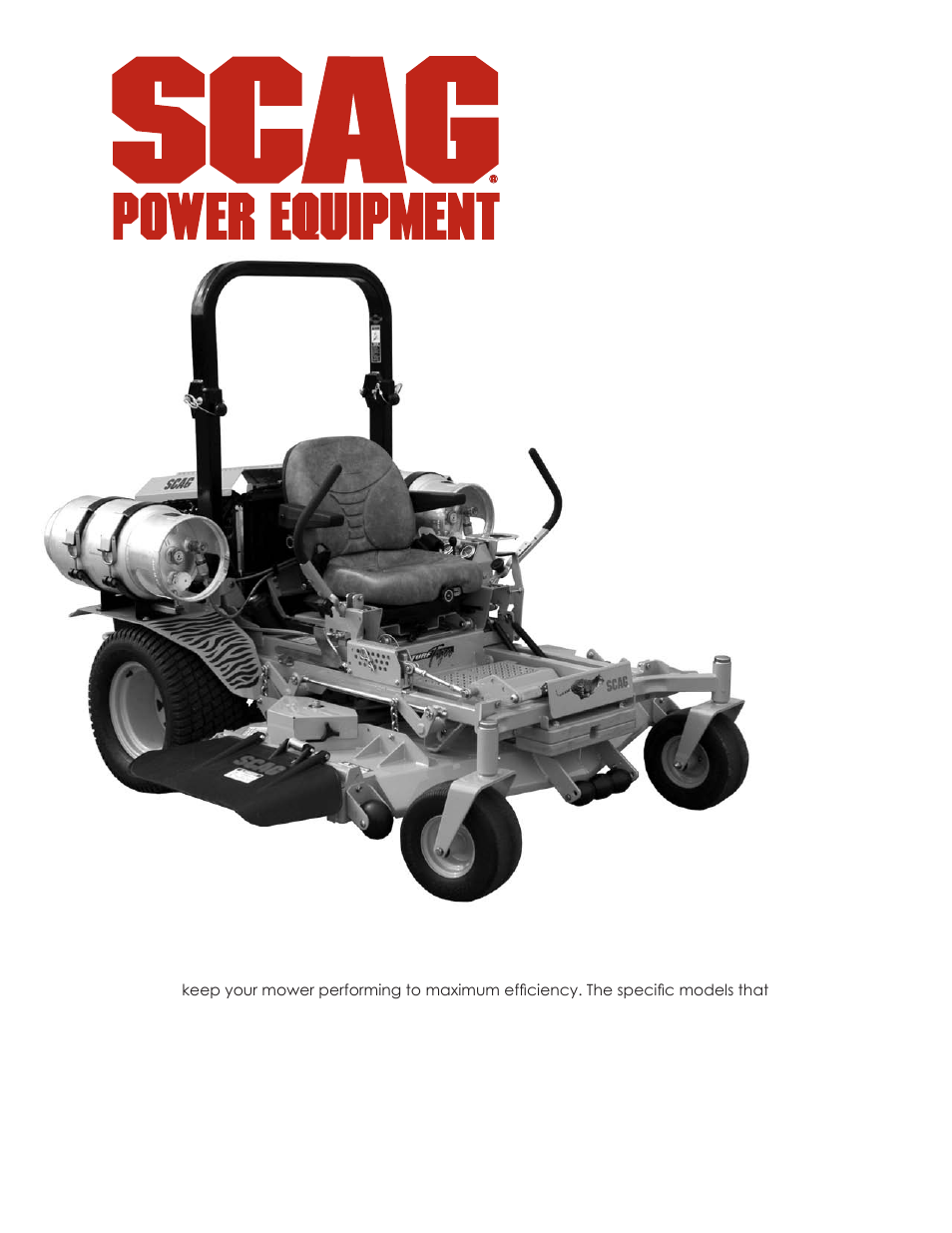 Scag Power Equipment TURF TIGER STT61V-31KB-DF User Manual | 76 pages