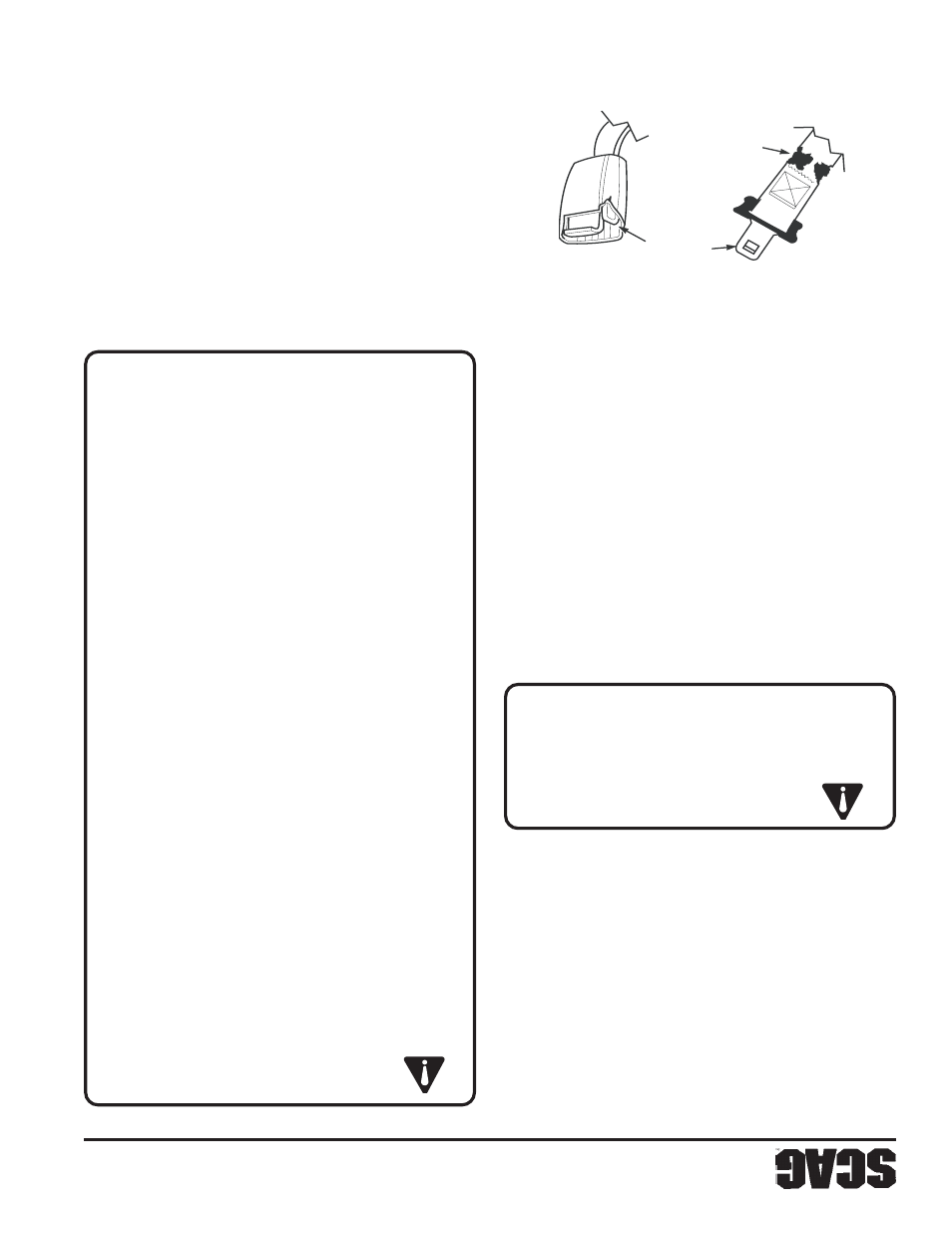 Adver tencia: adver tencia, Sección 2 | Scag Power Equipment STT61V-25KBD-SS User Manual | Page 103 / 114