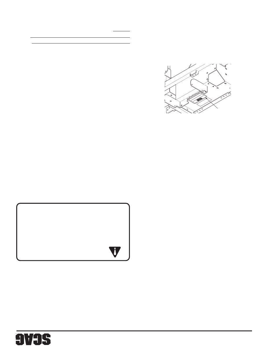 Adver tencia, Información general, Sección 1 | 1 introducción, 2 referencia de instrucciones | Scag Power Equipment STT61V-25KBD-SS User Manual | Page 110 / 114