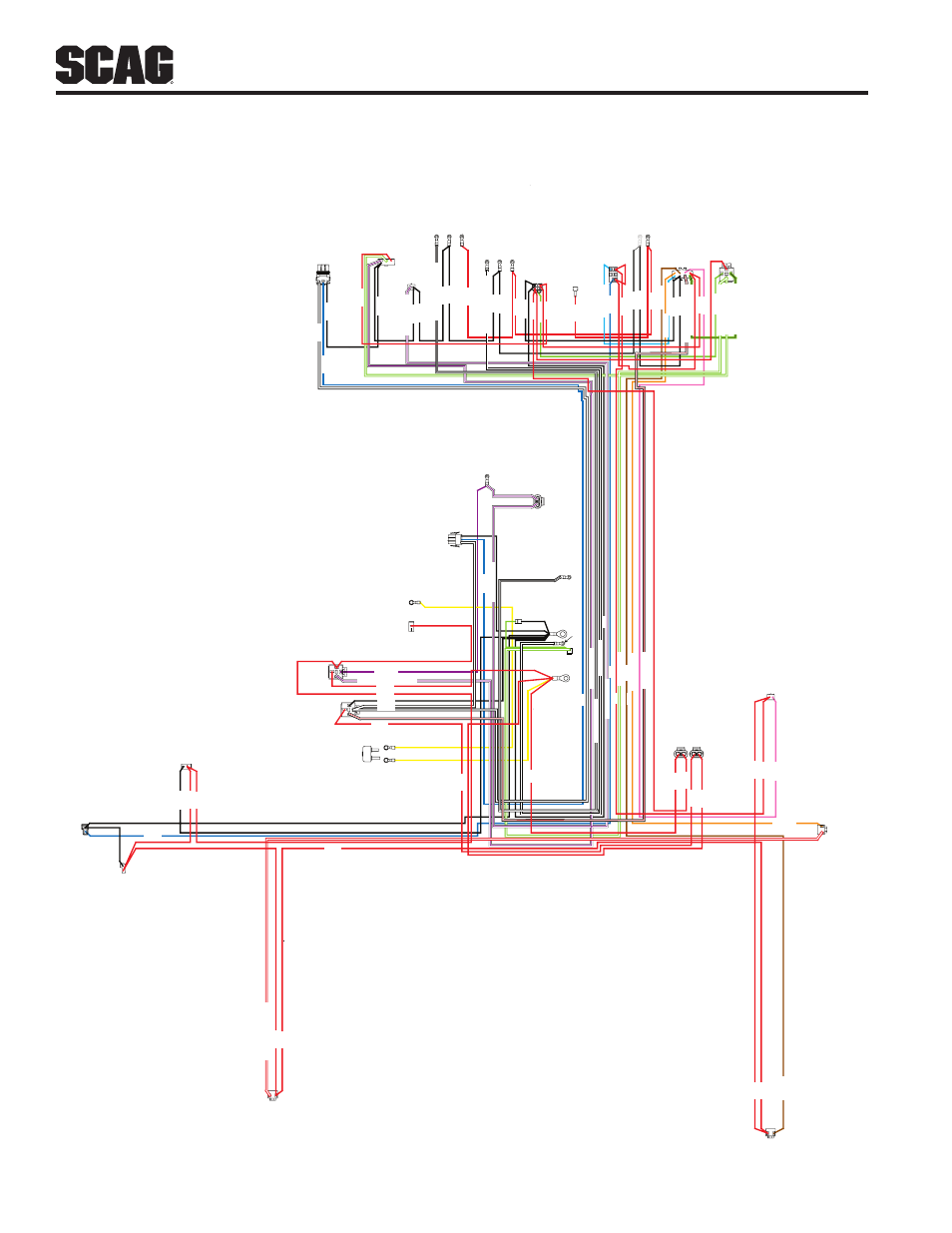 Electrical schematic - kubota diesel, 20 amp fuse | Scag Power Equipment STT61V-25KBD-SS User Manual | Page 68 / 114