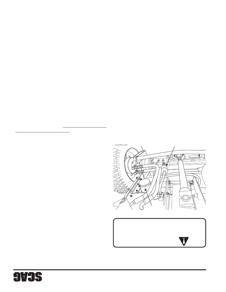 Peligro, Sección 7 35 | Scag Power Equipment STT61V-25KBD-SS User Manual | Page 76 / 114