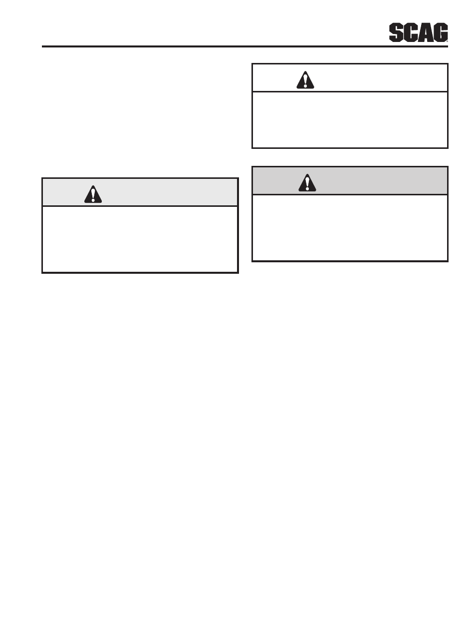 Warning, Caution, Danger | Scag Power Equipment STT61V-25KBD-SS User Manual | Page 9 / 114