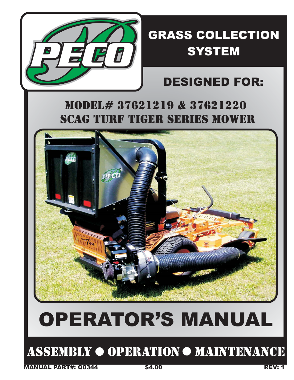 Scag Power Equipment 37621219 User Manual | 18 pages