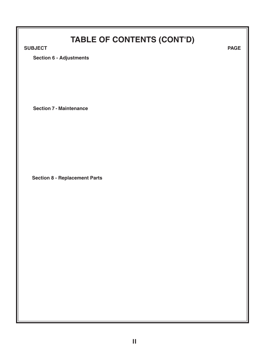 Table of contents (cont'd) | Scag Power Equipment FREEDOM Z SFZ User Manual | Page 4 / 109