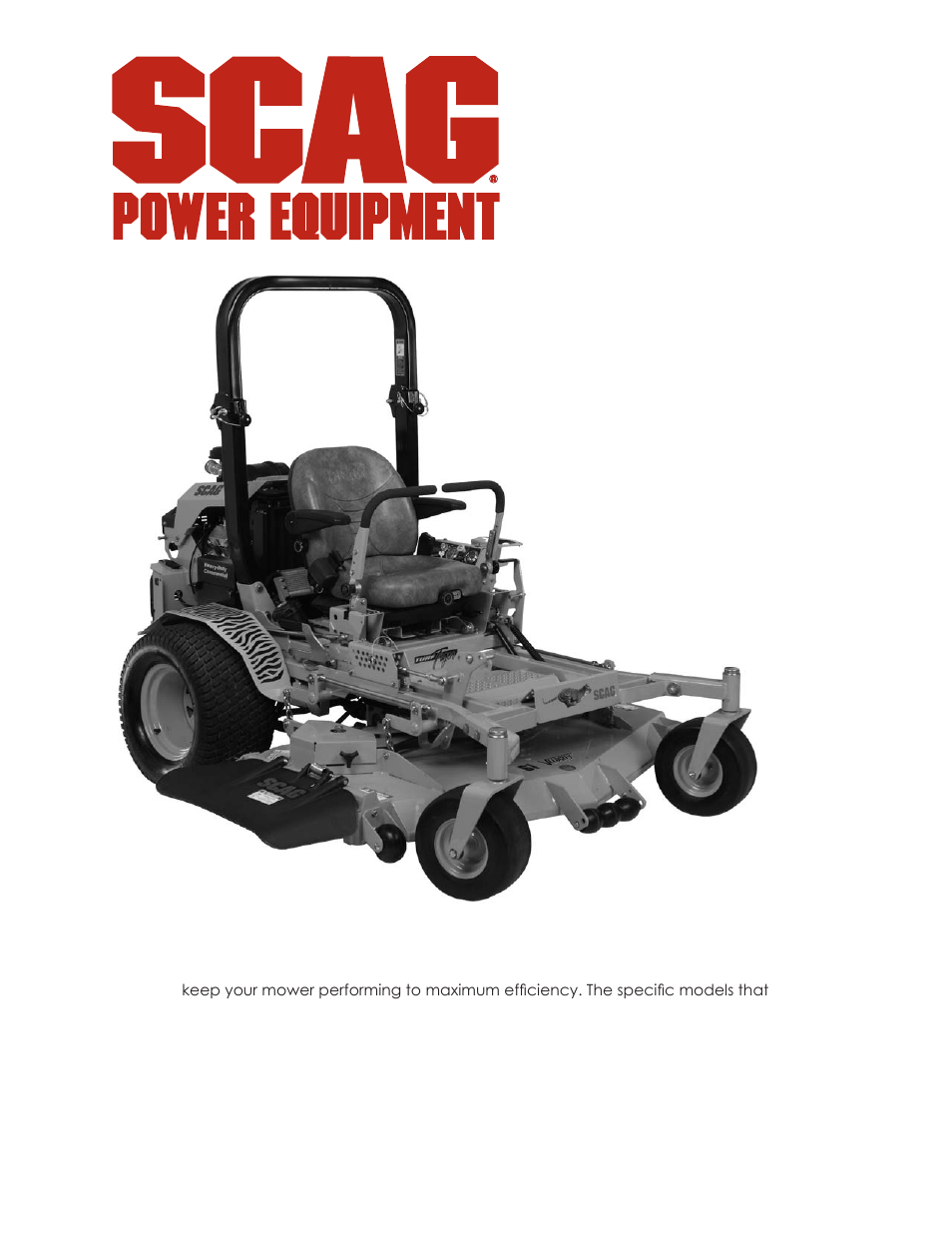 Scag Power Equipment TURF TIGER STT-31EFI-SS User Manual | 116 pages