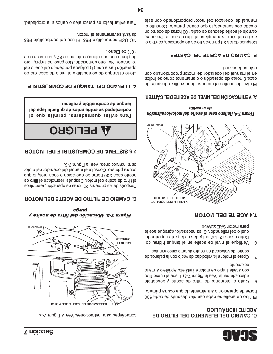 Peli gro, Sección 7 | Scag Power Equipment TURF TIGER STT-31EFI-SS User Manual | Page 79 / 116