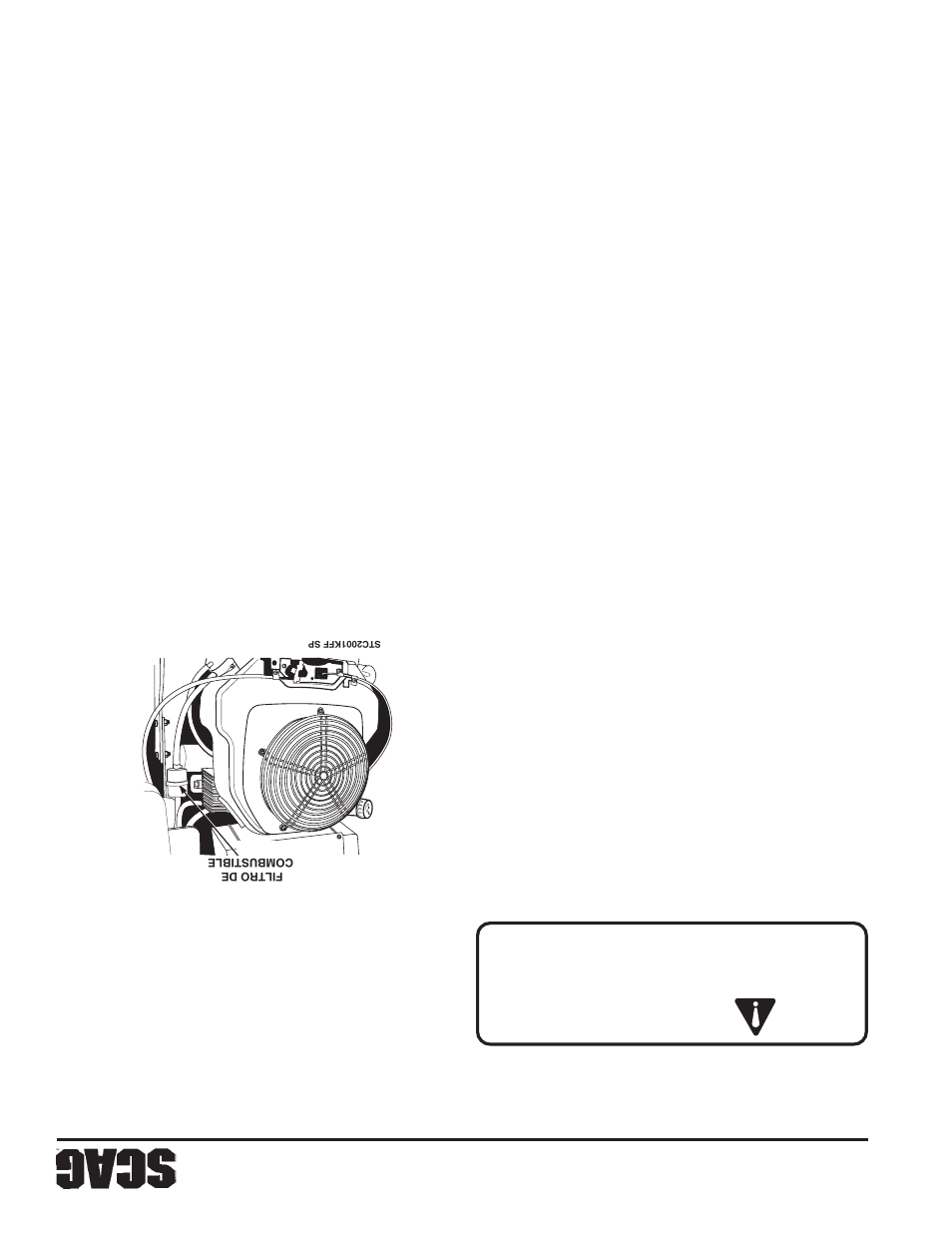 Peligro, Sección 7 33 | Scag Power Equipment STC52V-23BV  EN User Manual | Page 74 / 110