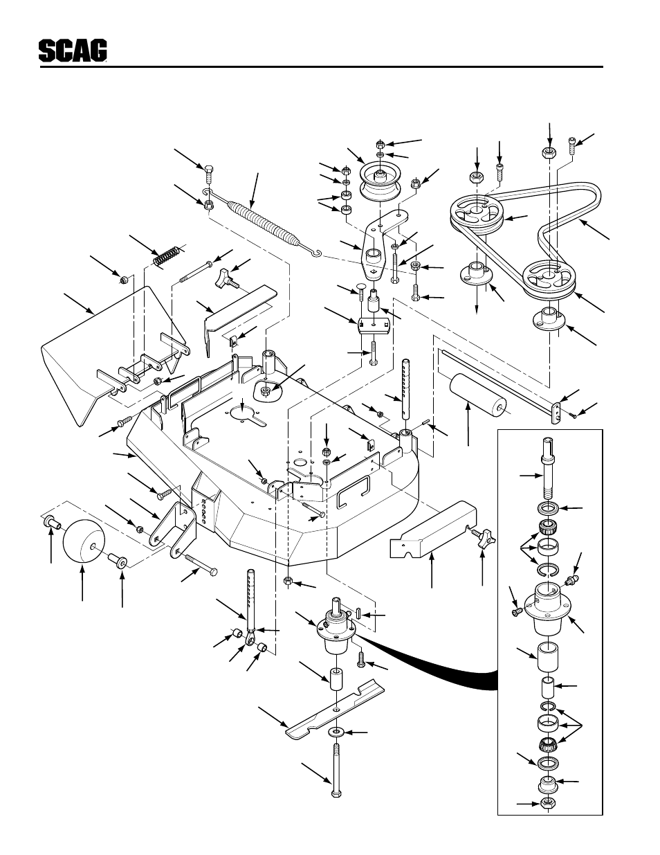 16 36" cutter deck | Scag Power Equipment SWU User Manual | Page 20 / 40