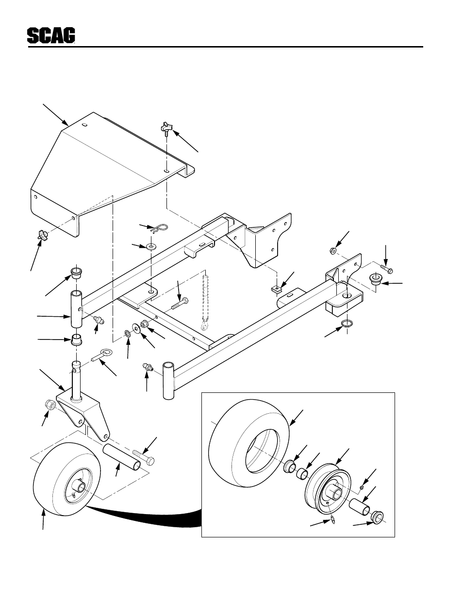 36" deck frame | Scag Power Equipment SWU User Manual | Page 24 / 40