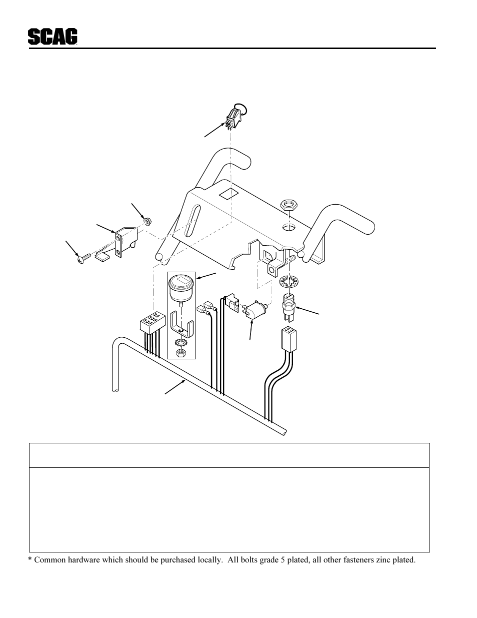 Instrument panel | Scag Power Equipment SWU User Manual | Page 32 / 40