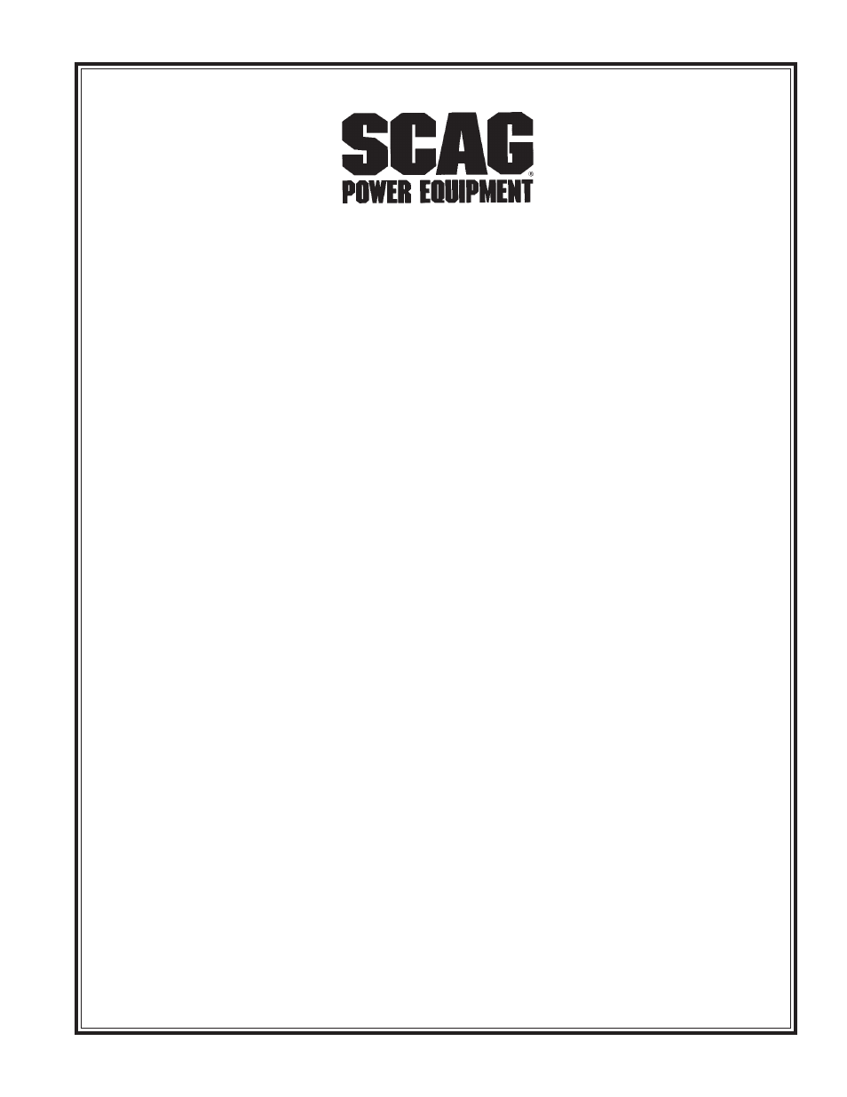 Scag Power Equipment SWZV User Manual | Page 3 / 105