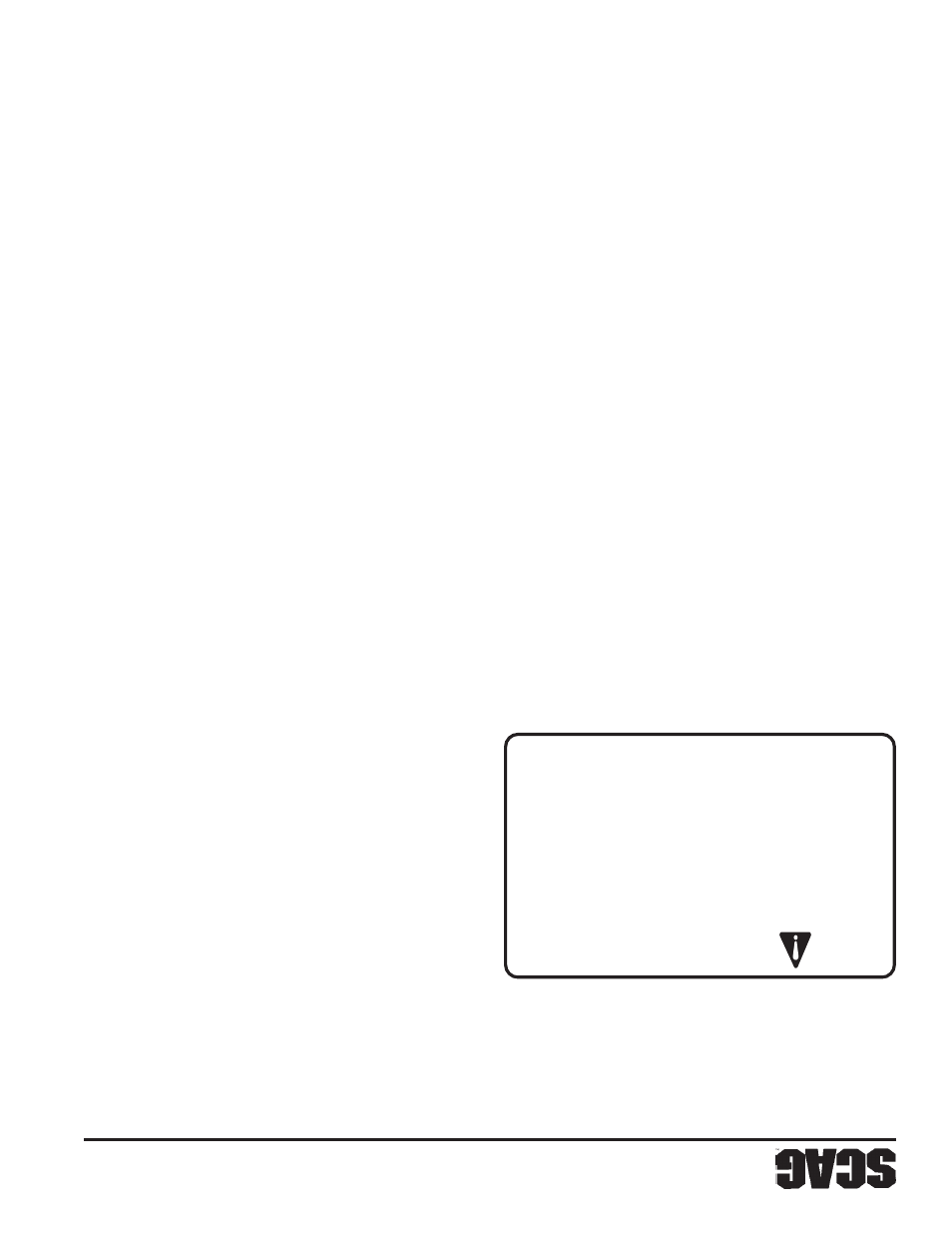 Adver tencia | Scag Power Equipment SWZV User Manual | Page 94 / 105