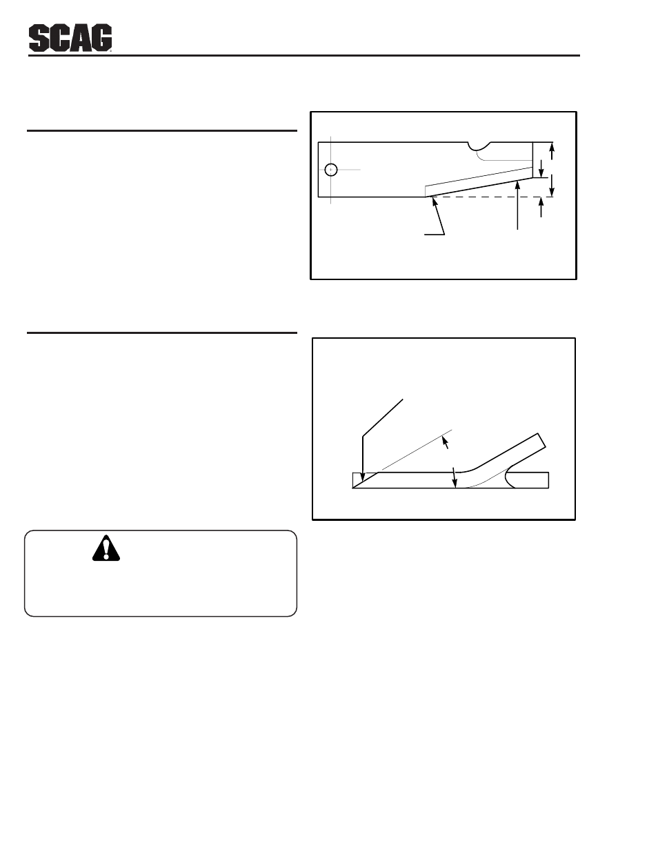 Warning | Scag Power Equipment SSZ User Manual | Page 12 / 41