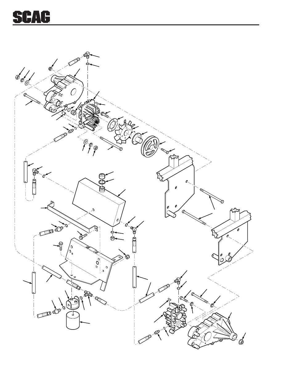 Hydraulic components | Scag Power Equipment SSZ User Manual | Page 26 / 41