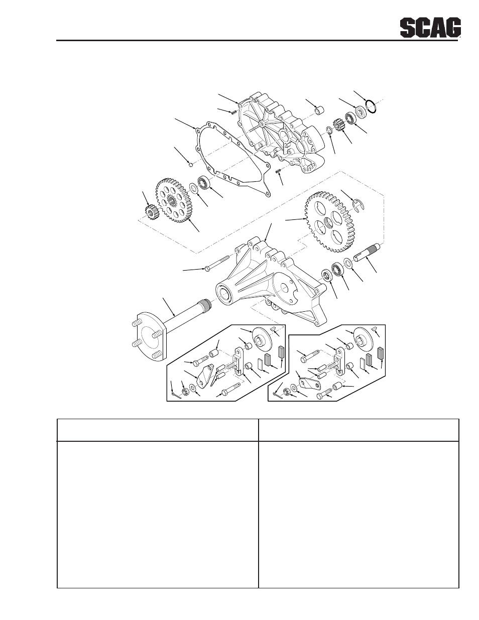Ref. part no. number description | Scag Power Equipment SSZ User Manual | Page 29 / 41