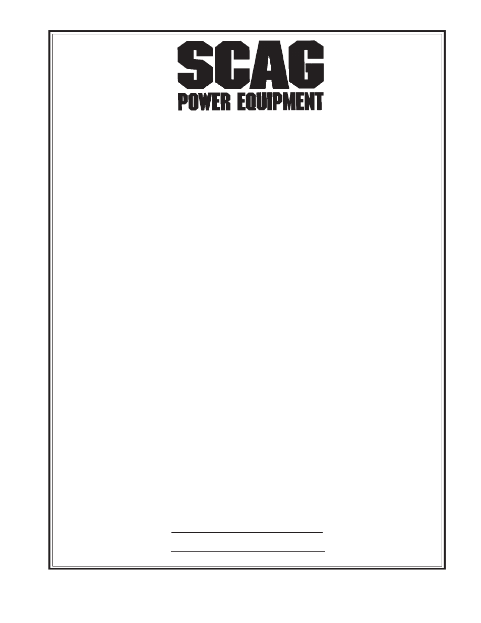 Scag Power Equipment SSZ User Manual | Page 3 / 41