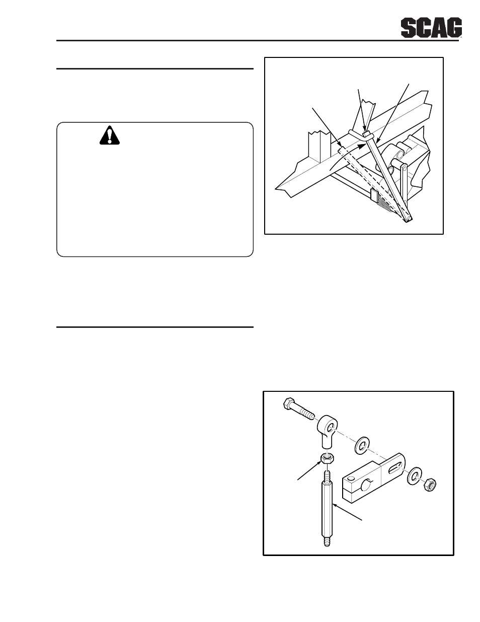 Warning, Hydraulic safety, Adjustments neutral adjustment | Scag Power Equipment SSZ User Manual | Page 7 / 41