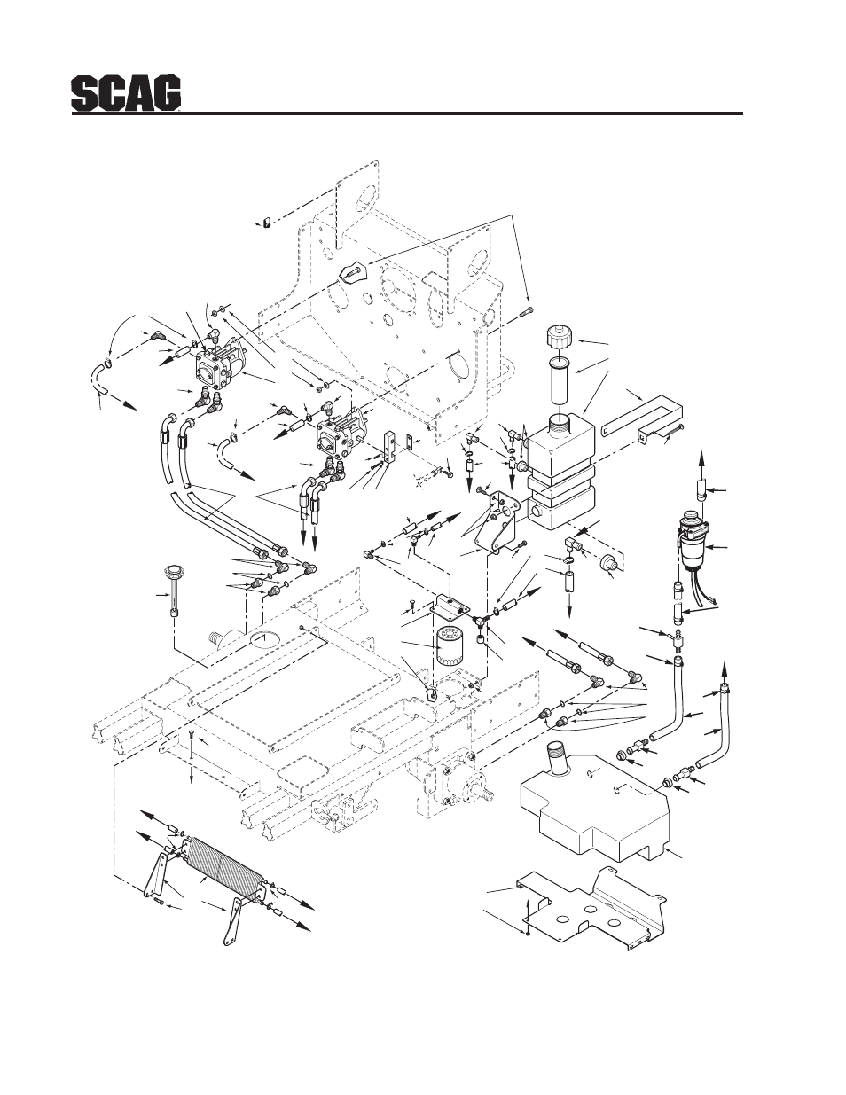 50 fuel and hydraulic system | Scag Power Equipment STT-31BSD User Manual | Page 54 / 64