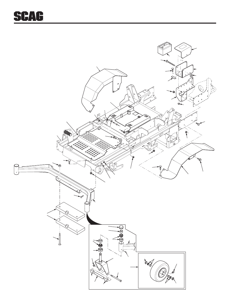 Sheet metal components | Scag Power Equipment TURF TIGER STT61V-25KBD User Manual | Page 50 / 79