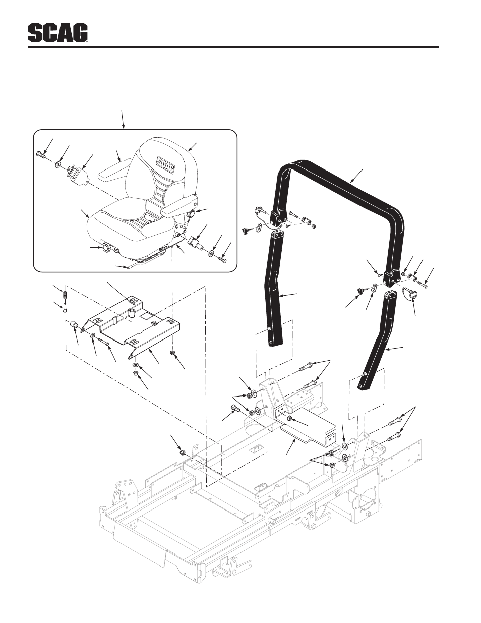 Scag Power Equipment TURF TIGER STT61V-25KBD User Manual | Page 52 / 79