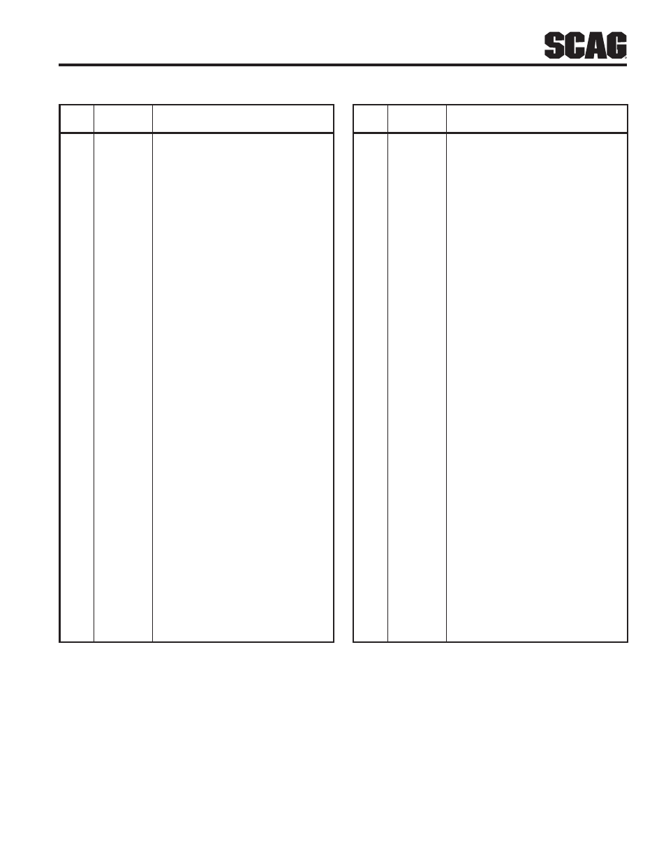 Scag Power Equipment TURF TIGER STT61V-25KBD User Manual | Page 67 / 79