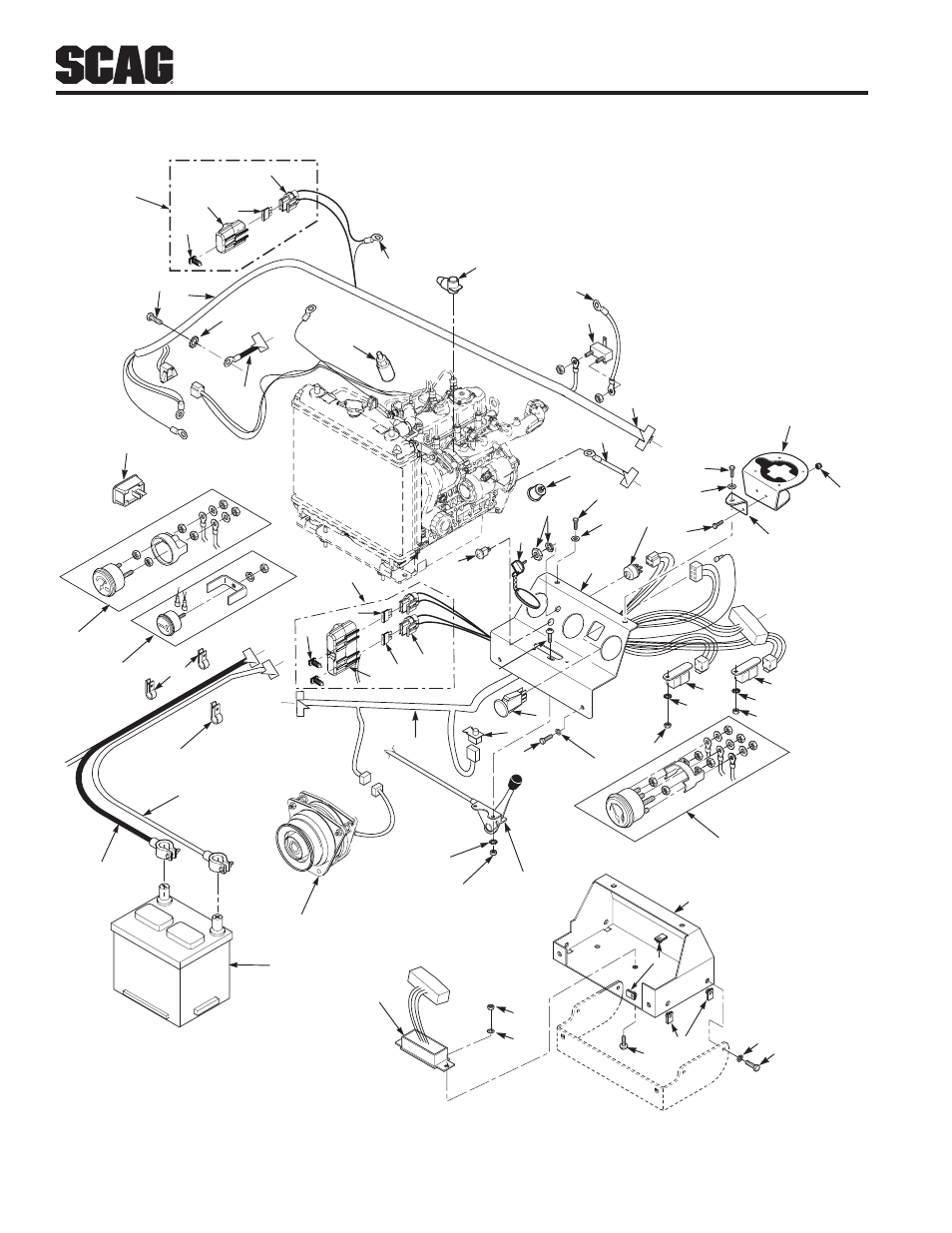 Electrical system - kubota diesel | Scag Power Equipment TURF TIGER STT61V-25KBD User Manual | Page 72 / 79