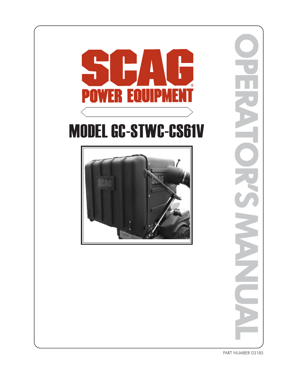 Scag Power Equipment GC-STWC-CS61V User Manual | 18 pages