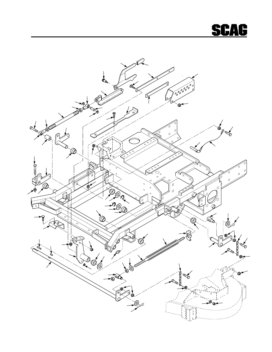 Cutter deck controls, Cutter deck controls, 72" deck, Cutter deck | Scag Power Equipment STT-31BSG User Manual | Page 50 / 70