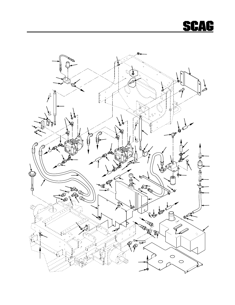 47 fuel and hydraulic system | Scag Power Equipment STT-31BSG User Manual | Page 60 / 70